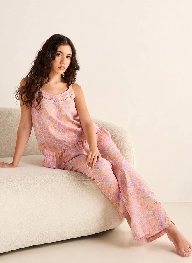 سبلاش فيڤ طقم بيجاما بطبعة شاملة