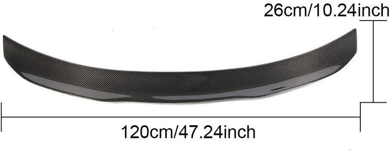 QASULER Carbon Fiber Rear Trunk Wing Spoiler for BMW F82 M4 Coupe - Image 2