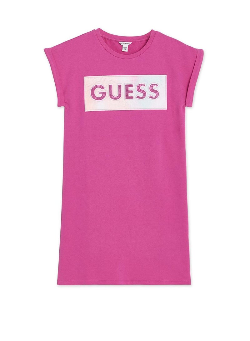 GUESS Youth Graphic Sleeveless Mini Dress - Image 4