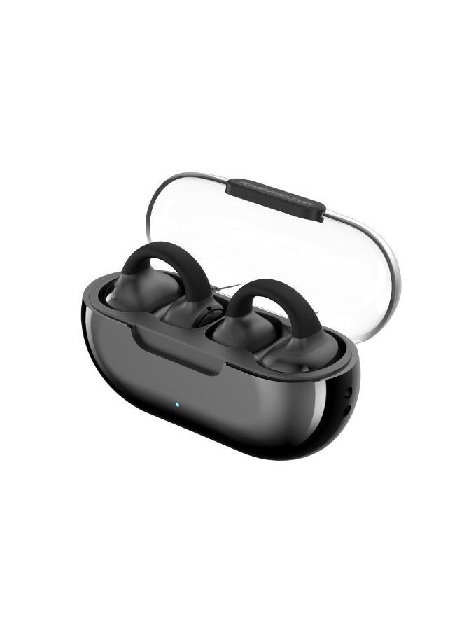 RIVERSONG - Open Wearable Stereo Earbuds, Clip-On Ear Design, 30Hrs Playtime, Black Color - Image 1