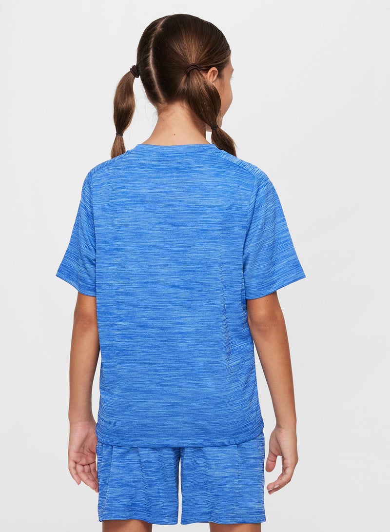 Nike DRI- FIT MULTI SS  TOP LBR HTHR - Image 5