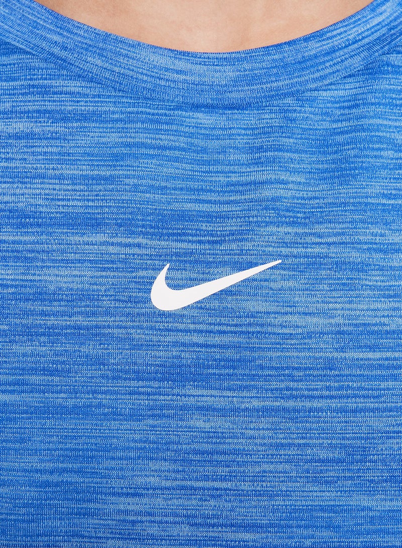 Nike DRI- FIT MULTI SS  TOP LBR HTHR - Image 3