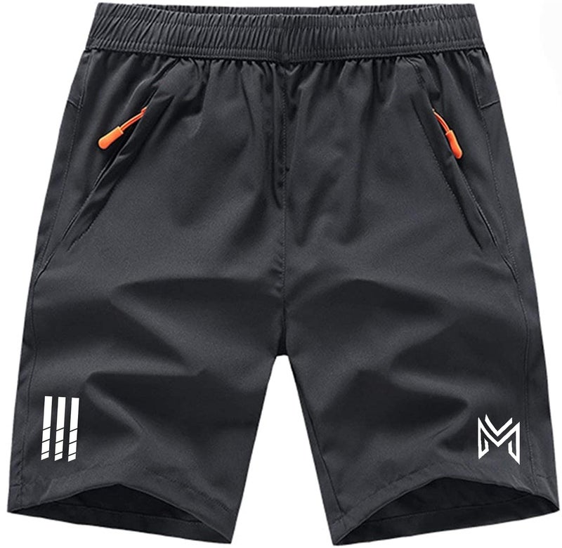 Mehrang Men's Ourdoor Comfort Fit Sports Shorts with Pockets | Quick Dry Workout Shorts for Men Gym Yoga and Running (in, Alpha, L, Black) - Image 5