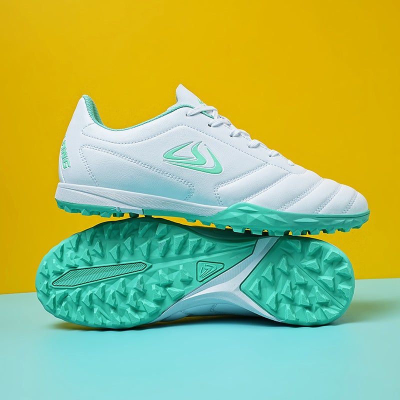 New C Luo Low-Top Seamless Football Shoes For Boys And Girls Broken Nails Tf Leather Foot Students Competition Training Sports - Image 3