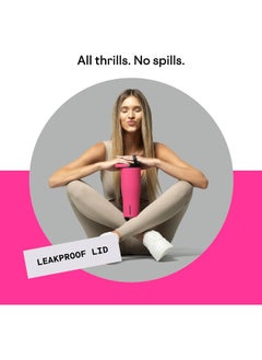 CORKCICLE Corkcicle Go Cup XL Insulated Tumbler with Lid and Straw, Dragonfruit, 30 oz – Reusable Water Bottle Keeps Beverages Cold for 12hrs – Cupholder Friendly Tumbler, Leak-Proof Design  - Image 3