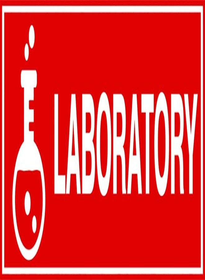 VAAIMAI Laboratory Sign Board | 12×4 Inch | Red | Pack of 1 | Signage for Laboratory, Office & Home | Waterproof, 3M Adhesive, UV Resistant, Fade Resistant | 5MM Foam Board - Image 1