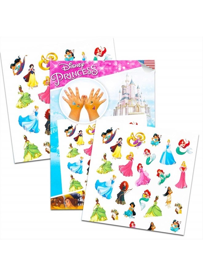 Disney مجموعة تفضيلات الحفلات للوشم للفتيات - 150 وشم مؤقت featuring ميني ماوس، أميرات ديزني وفروزن مع ملصقات وعلّاقة باب (6 أوراق وشم) - Image 4