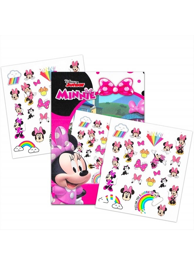 Disney مجموعة تفضيلات الحفلات للوشم للفتيات - 150 وشم مؤقت featuring ميني ماوس، أميرات ديزني وفروزن مع ملصقات وعلّاقة باب (6 أوراق وشم) - Image 2