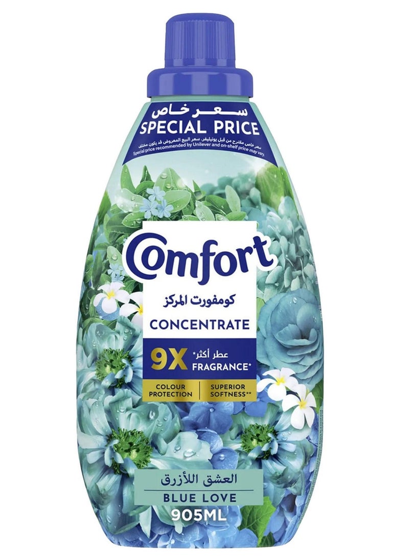 كمفورت منعم الأقمشة المركز 9X برائحة الحب الأزرق عبوة اقتصادية 905 مل - Image 1