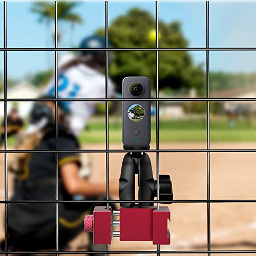 aoeyoo Smartphone Fence Mount for Tennis & Pickleball Training, Adjustable Retractable, 360 Swivel, Compatible with iPhone, Android, Mevo Start, AKASO EK7000, Digital Camera - Image 5