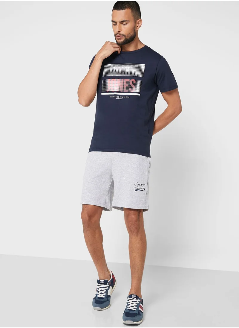 JACK & JONES Slogan Casual Shorts