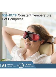 RENPHO Eye Massager, Heat And Bluetooth Music, Rechargeable Eye Care Machine With 5 Modes Relax- Ideal Family Gifts  - Image 5