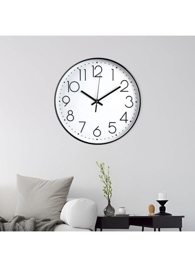 كيلا ساعة حائط صامتة غير دقات، تعمل بالبطارية من الكوارتز، ساعة رقمية صامتة حديثة للمكتب والمنزل والمدرسة والمطبخ، إطار 9 بوصات - Image 4