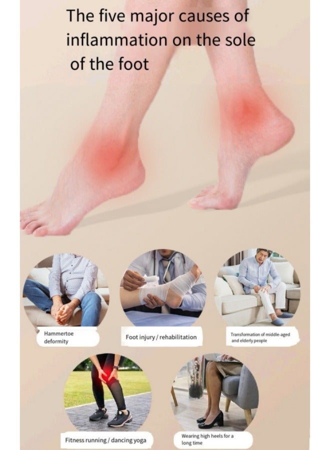 بكرة تدليك القدم، عجلة لفافة تمارين اليوجا، وتر العضلات، بكرة استرخاء الساق، لون أخضر - Image 3