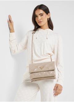 GUESS Printed Drawstring Detail Hoodie  - Image 1