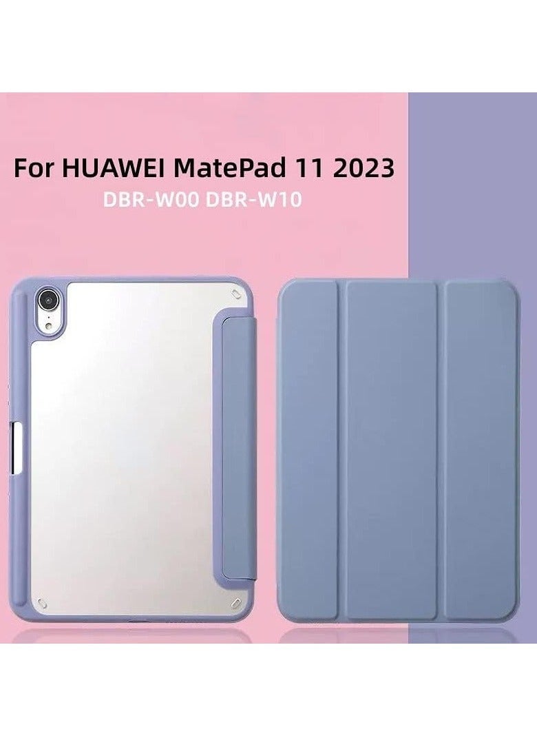 Generic - Compatible with Huawei MatePad 11 2023 Case Magnetic Acrylic Stand Back Cover For DBR-W00 DBR-W10 Inch Smart Shell With Pencil Holder - Image 1