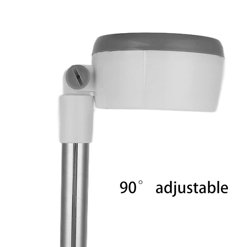 woobles Hair Dryer Stand, Professional Stainless Steel ABS AngleFree Blow Dryer Holder Countertop Adjustable Height Hair Dryer Hold Hair Dryer Rack Hair Dryer Stands Hair Care Tools for Pet Grooming(White 1)-White 1 - Image 3