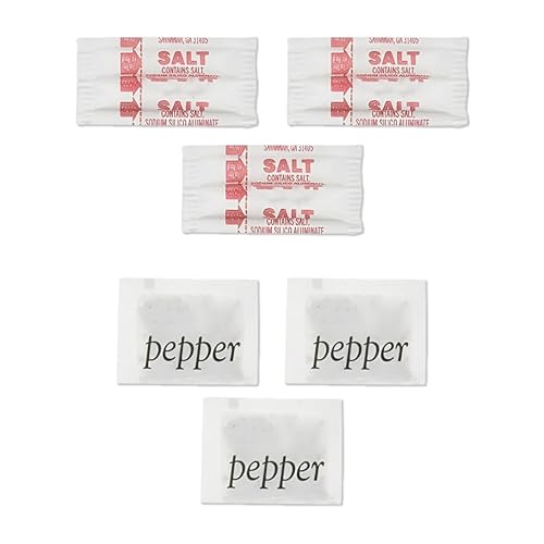 Perfect Stix  Salt and Pepper Packets200 Salt and Pepper Packets Combo 100 of Each 200 Total Packets - Image 1