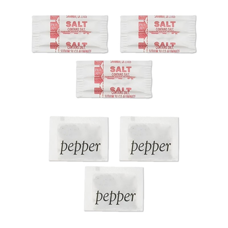 Perfect Stix  Salt and Pepper Packets200 Salt and Pepper Packets Combo 100 of Each 200 Total Packets - Image 3