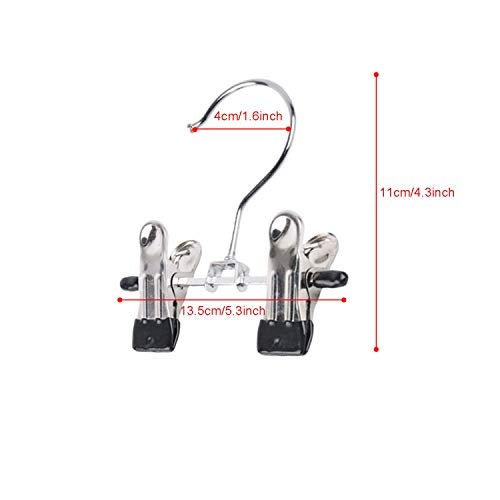 SUNTRADE Double Adjustable Clips Boots Hangers,Space Saving Boots Socks Bags Hanging Clips Boot Holder Boot Organizer,Set of 6 - Image 5