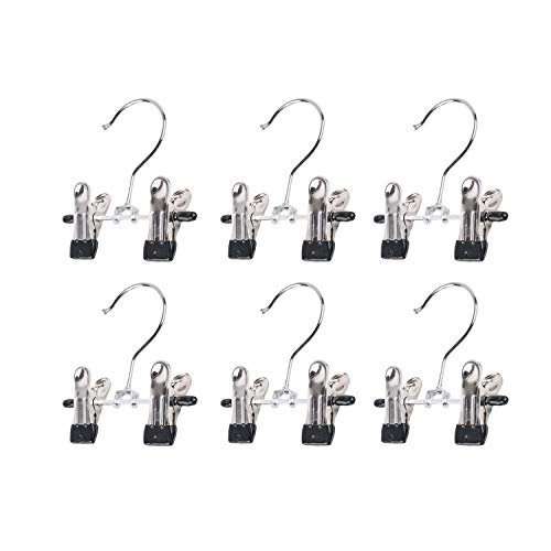 SUNTRADE Double Adjustable Clips Boots Hangers,Space Saving Boots Socks Bags Hanging Clips Boot Holder Boot Organizer,Set of 6 - Image 3