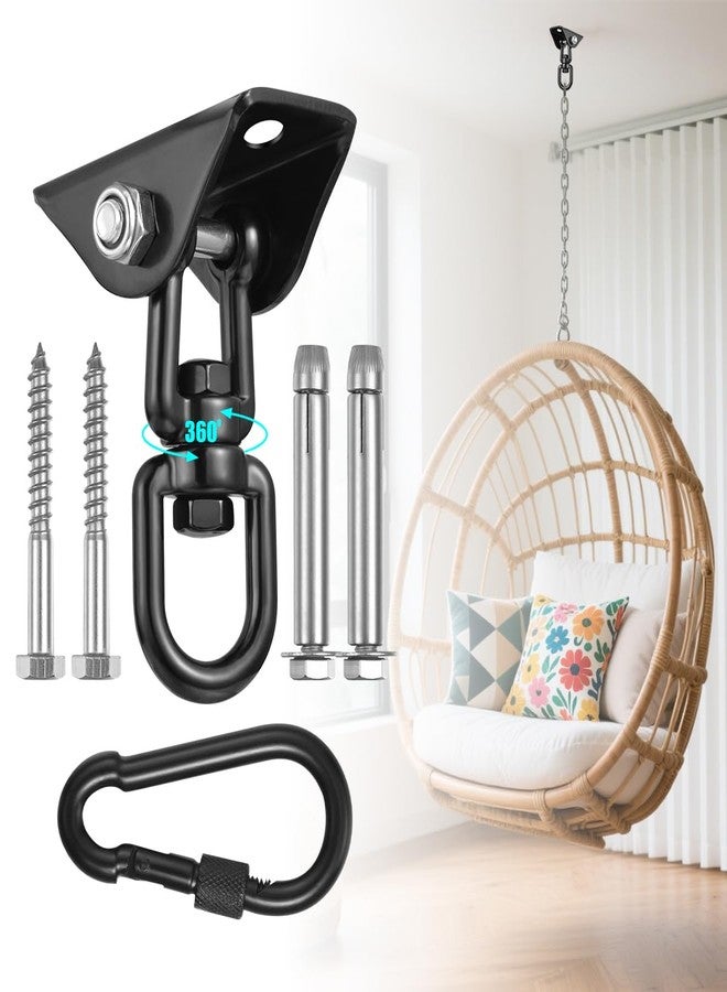 YOSE Hammock Hanging kit,360°Rotating 1200 lb Capacity Heavy Duty,Hanger & Swing Hook Snap for Concrete Wood,Hammock,Veranda Seat,Chair,Swing Sets,Yoga and Gym（Without Chain ） - Image 1