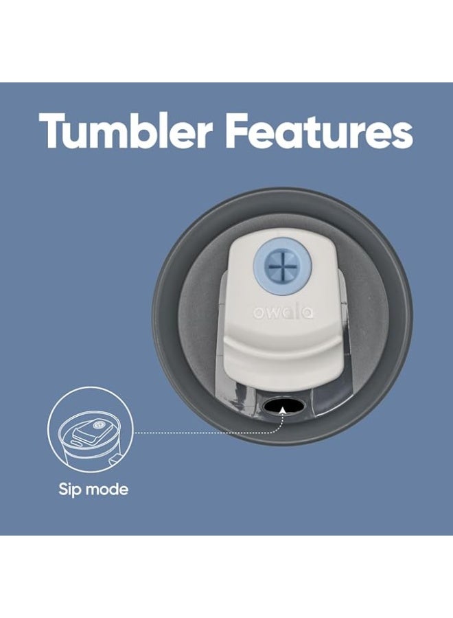 أوالا كوب سفر معزول فولاذ مقاوم للصدأ عزل ثلاثي غطاء مقاوم للانسكاب مع ماصة سعة 24 أونصة - Image 4