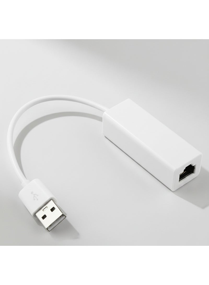 كريستال محول USB إلى Ethernet (USB 2.0 إلى Ethernet/USB إلى RJ45) يدعم شبكة Ethernet بسرعة 10/100 ميجابت في الثانية - Image 2