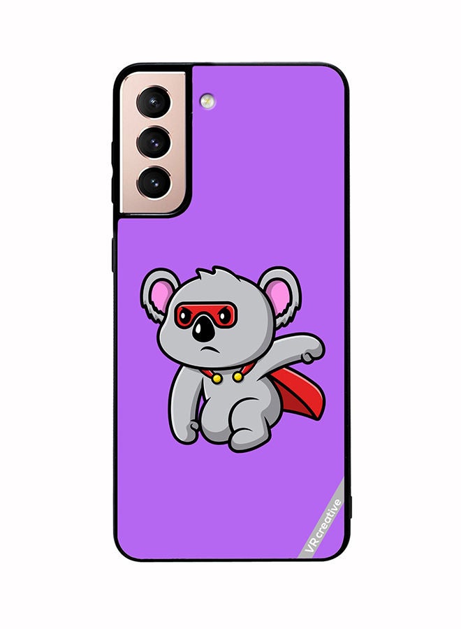 VR CREATIVE Protective Case Cover For Samsung Galaxy S21 Plus 5G Hero Coala Design Multicolour - Image 1