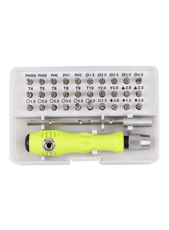 NIBEMINENT 32-In-1 Multi-Functional Screwdriver Set Green/Silver/Clear 12.5x7.5x3.2cm  - Image 2