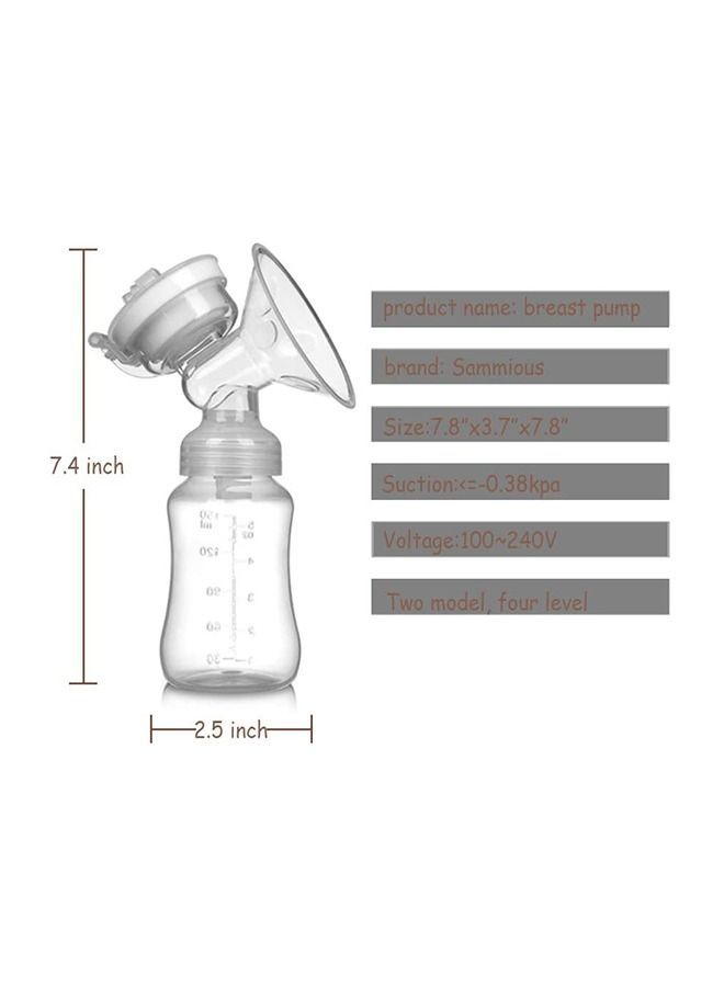 مضخات الثدي الكهربائية المزدوجة لتغذية حليب الأم 2 وضع قابل للتعديل و 4 مستويات شفط للأمهات المرضعات - Image 3