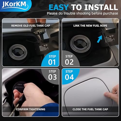 JkorkM Gas Cap, Fuel Tank Cap Compatible with 2002-2018 Mini Cooper, BMW E39 E46 E60 E90 E92-128i 320i 325i 328i 328xi 330i 330xi X1 X3 X5 Z4 M3, More # OE 16117222391, 10844 - Image 5