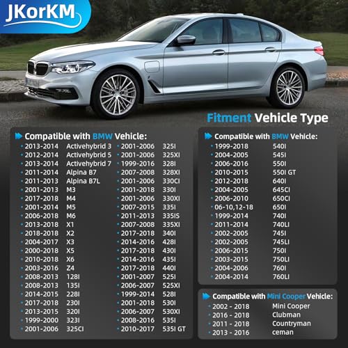 JkorkM Gas Cap, Fuel Tank Cap Compatible with 2002-2018 Mini Cooper, BMW E39 E46 E60 E90 E92-128i 320i 325i 328i 328xi 330i 330xi X1 X3 X5 Z4 M3, More # OE 16117222391, 10844 - Image 2