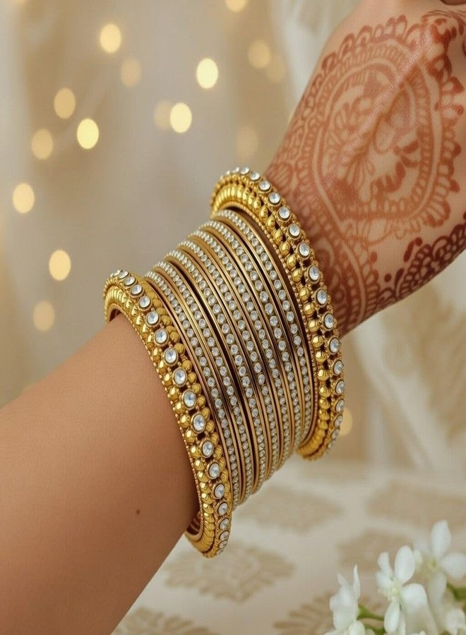 Efulgenz Indian Bangles for Women Bangles Indian Jewelry Boho Bollywood Wedding Bracelets Bangle Set (50 Pcs) - Image 4