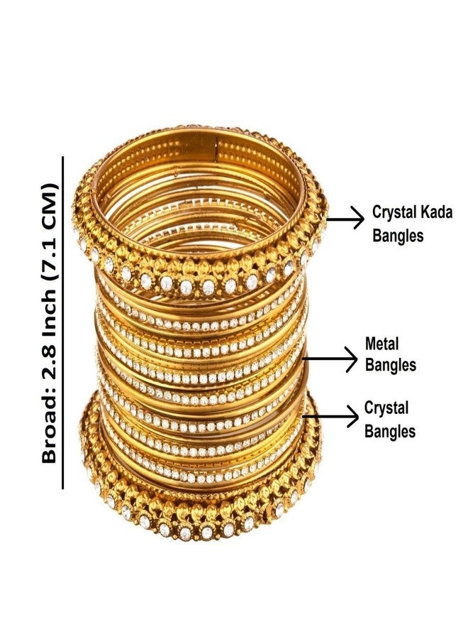Efulgenz Indian Bangles for Women Bangles Indian Jewelry Boho Bollywood Wedding Bracelets Bangle Set (50 Pcs) - Image 5
