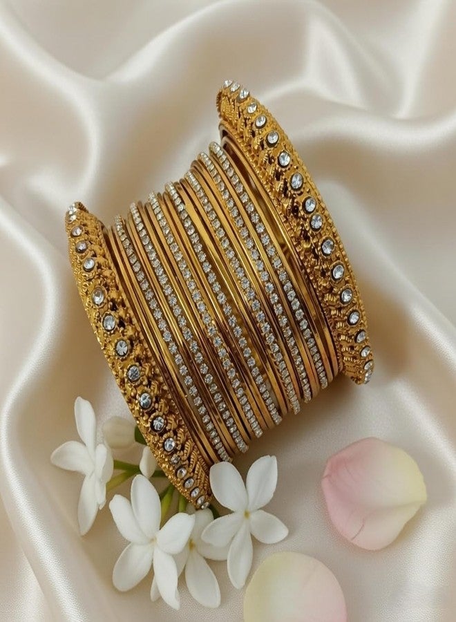 Efulgenz Indian Bangles for Women Bangles Indian Jewelry Boho Bollywood Wedding Bracelets Bangle Set (50 Pcs) - Image 2