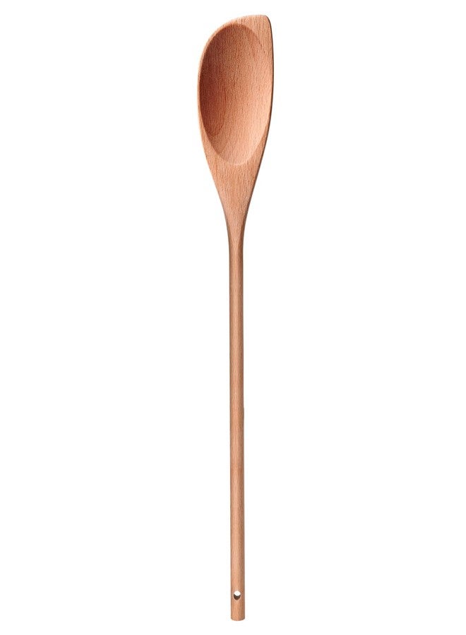 LorisArm 12" Wooden Corner spoon, Solid Wood Spatula & Spoon, Handcraft Wood Spoonula Cooking Utensil, Kitchen Spatulas for Baking, stirring, Serving, Scraping. - Image 1