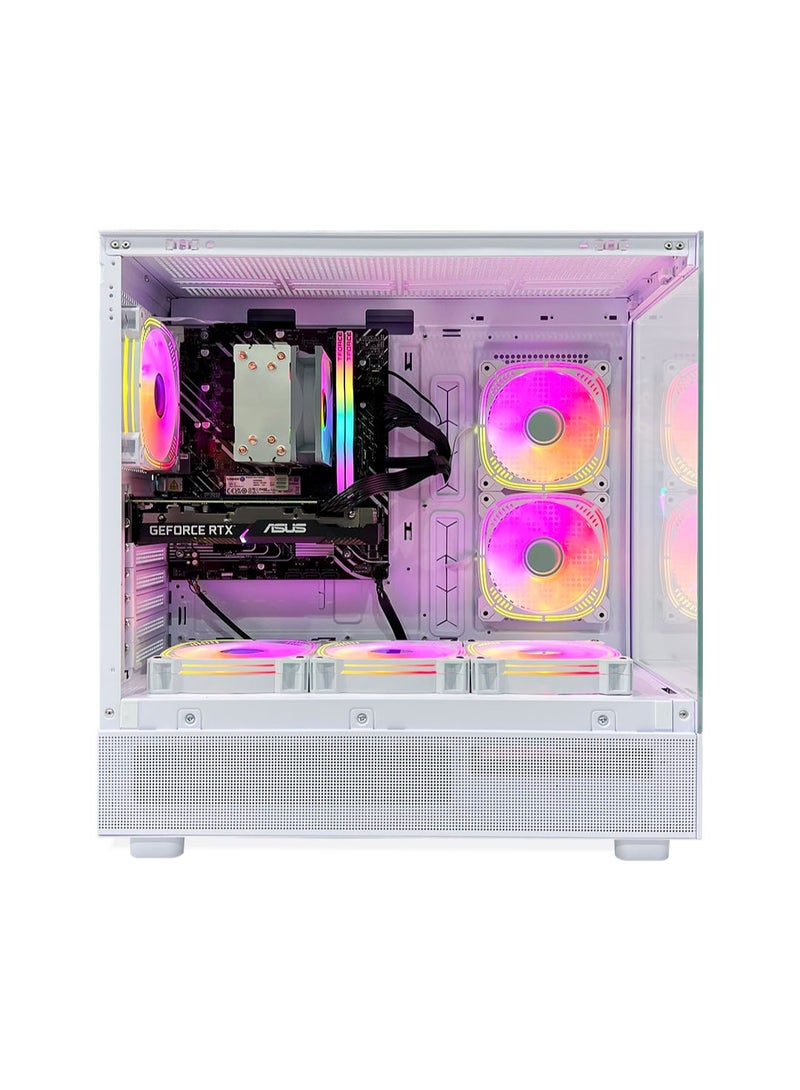 Game Sekret Skye Gaming PC - Intel Core i5-12400F | GeForce RTX 3050 6GB GPU | 16GB DDR4 RAM-500GB NVMe SSD | Air Cooler-H610 MB-500W 80+ PSU | WiFi-Bluetooth-Windows 11 Pro | Game Sekret Desktop Computer | 1 Year Warranty White - Image 2