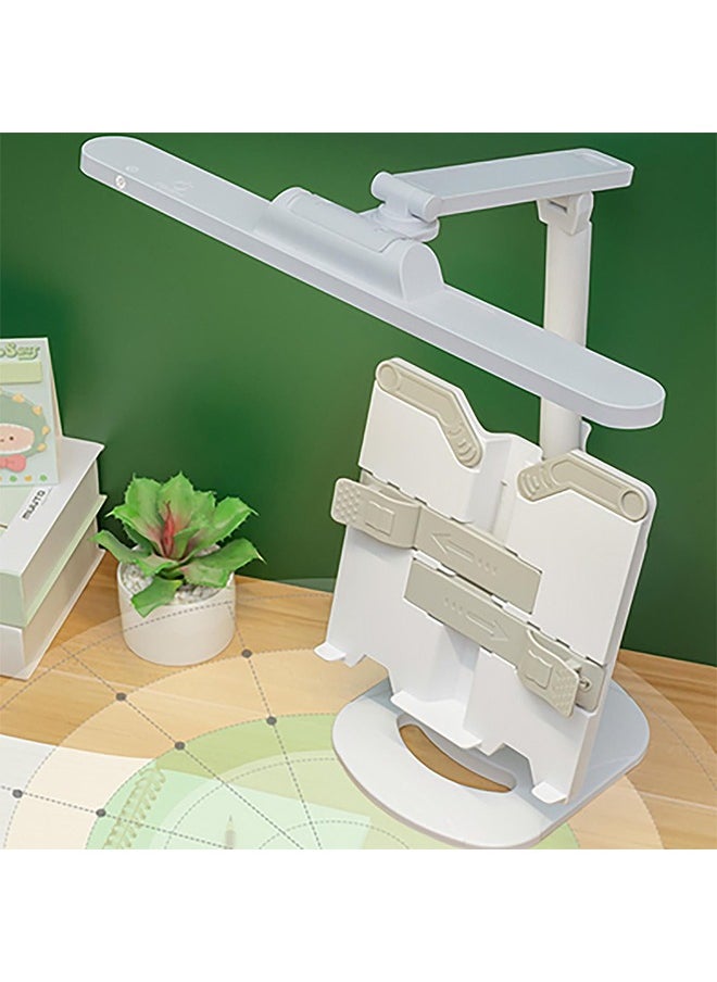 Eye Protection Desk Lamp With Book Stand Reading Stand with Lights Look Up and Read Healthily Adjustable Book Stand for Reading Hands Free Eye-Care Desk Lamp for Home Office Desk Lamp for Students Kid