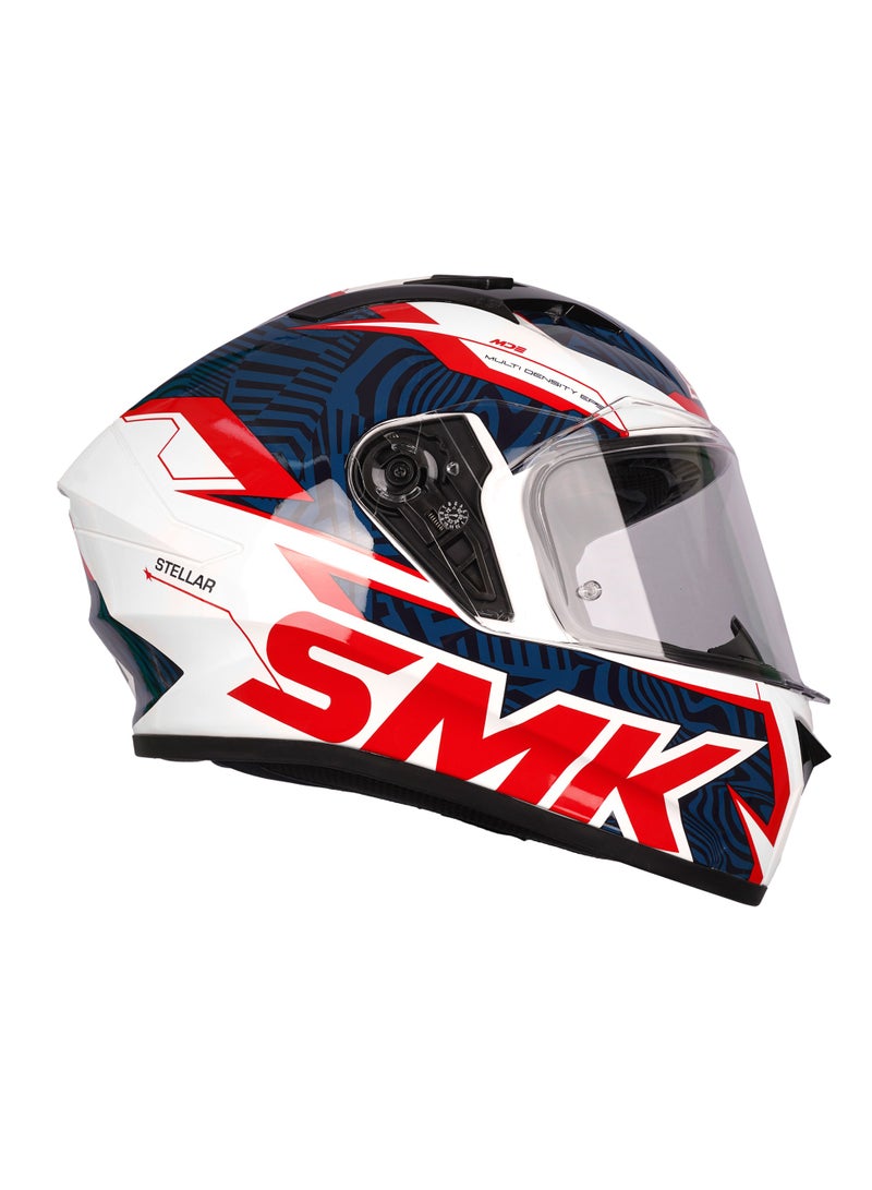 SMK Stellar Fury GL 153 Full Face Helmet Aggressive Design, Pinlock Ready - 70025 - Image 1
