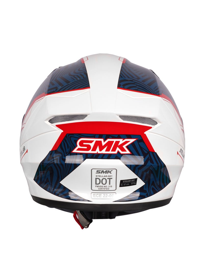 SMK Stellar Fury GL 153 Full Face Helmet Aggressive Design, Pinlock Ready - 70025 - Image 5