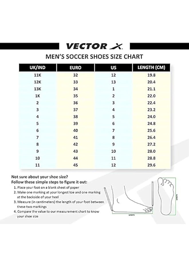 Vector X Breeze Football Shoes | 8 UK/ 9 US / 42 EU | Material : Synthetic Leather | Moulded Insole | Minimal Water Absorption | Lace Up - Image 1