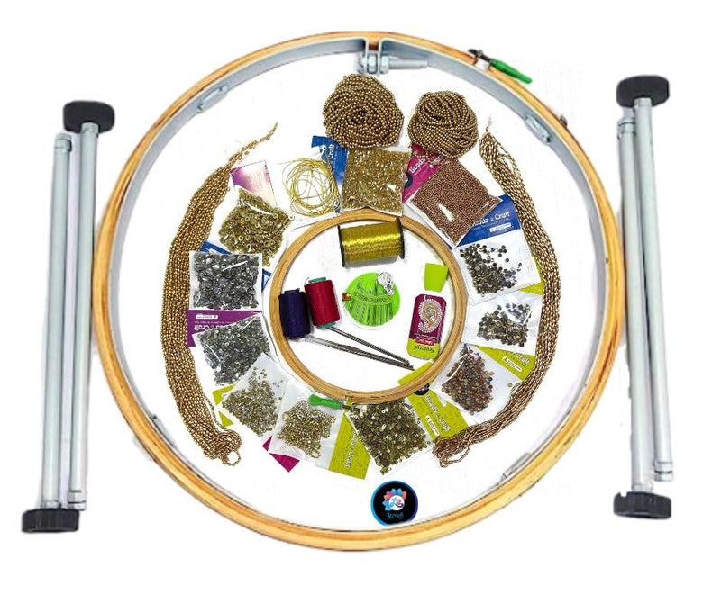LECRAFT Aari Kit - 22 Items for Beginners to Master The Art of Aari Embroidery - Image 1