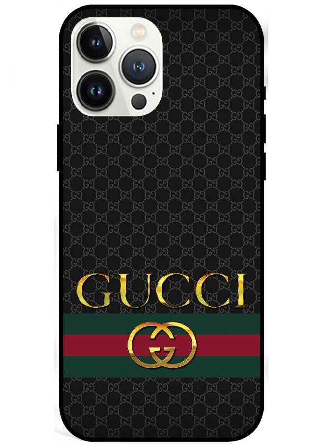 EYE CATCH - غطاء حماية لهاتف iPhone 13 Pro Max مقاس 6.7 بوصة من السلسلة الذكية لهاتف iPhone 13 Pro Max Gucci - Image 1