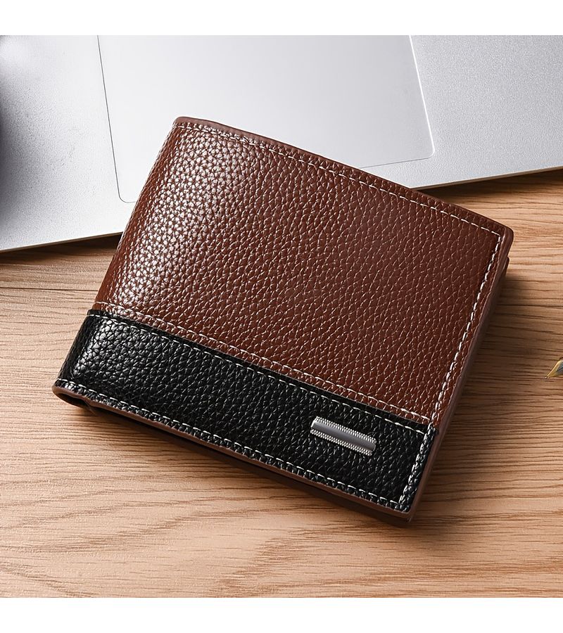 Light Coffee Men Card Holder Wallet With 9 Card Slots Compact Premium Clutch For Credit Cards And Travel Documents - Image 2