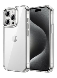جومو ستور غطاء شفاف لهاتف iPhone 15 Pro Max بحجم 6.7 بوصة – حماية من السقوط، تقنية iCrystal، مقاوم للخدوش، نحيف وشفاف مقاوم للصدمات مع زوايا محمية بالهواء – غطاء هاتف فائق النحافة للرجال والنساء  - Image 1