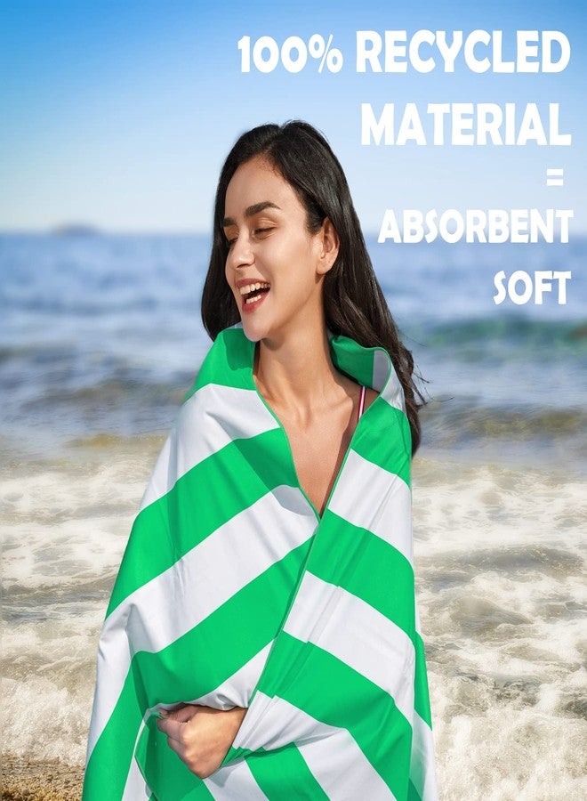 Your Choice Microfiber Quick Dry Sand-Free Beach Towel for Adults & Kids - Oversized, Compact, Lightweight, Absorben - Travel Towel - Set of 4 Pack - Light Blue, Green, Rose Red, Gray - 67x35 Inch - Image 4
