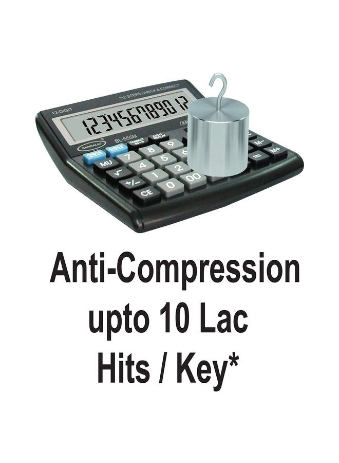 Bambalio BL-575 12 Digits Electronic Calculator with Diamond Cut Big Keys, 3 Years Warranty. - Image 5