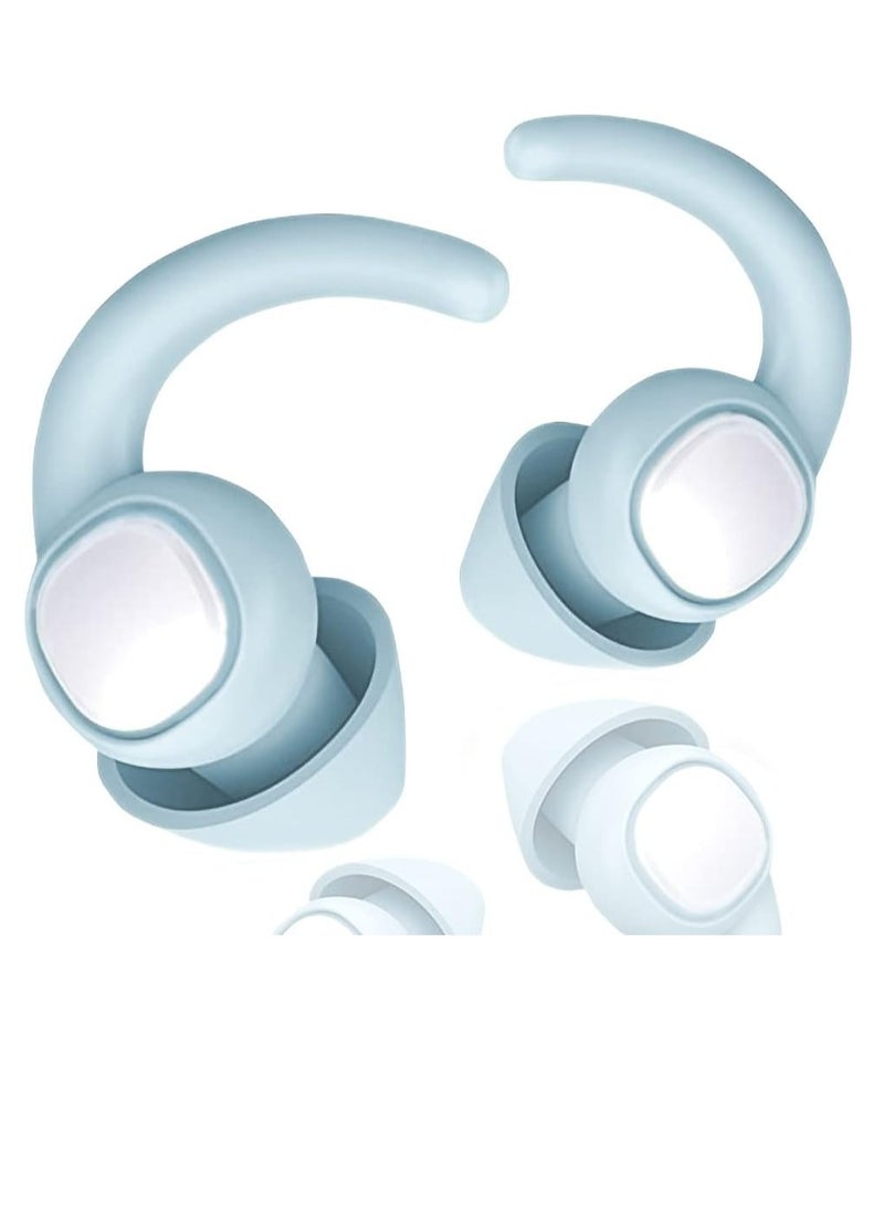 GUDOO Reusable Ear Plugs for Sleeping Super Soft Silicone Earplugs Noise Cancelling for Sleep Earplug Sound Blocking Noise Reduction Hearing Protection Ear Plug for Snoring Studying Travel  - Image 1
