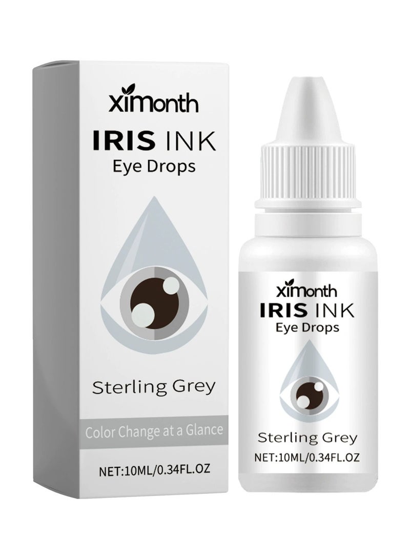 ximonth Eye Color Changing Drops,Fancy Drops Eye Color Changer,Spectraeye Color Changing Drops,Irisink Color Changing Eye Drops,Irisluma Advanced Eye Color Changing Drops (Gray) - Image 1